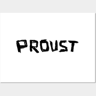 French Writer Name Font: Proust in Hand Writing Posters and Art